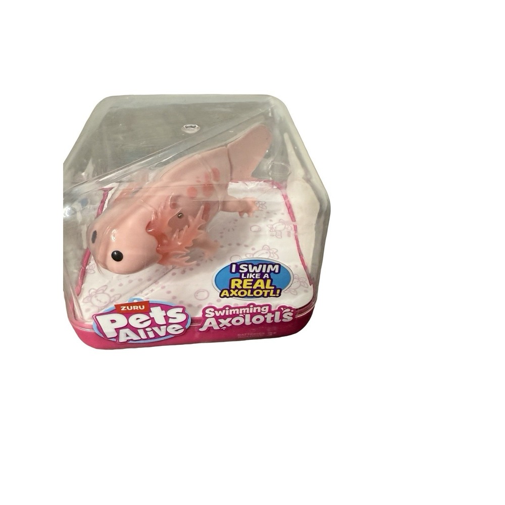 Zuru Pets Alive Swimming Axolotls Pink‎ Real Swimming Action